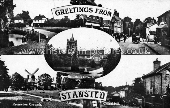 Greetings From Stansted, Essex. c.1917